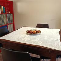 centrotavola fatto a mano all'uncinetto