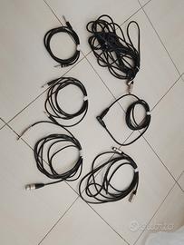 Lotto Cavi Audio Professionali - XLR / Jack 6.3mm 