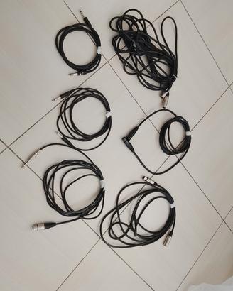 Lotto Cavi Audio Professionali - XLR / Jack 6.3mm 