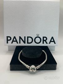 Bracciale Pandora Originale 19 cm chiusura a cuore