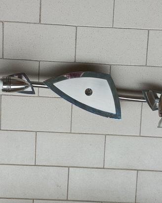 Lampadario in acciaio 