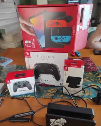 Nintendo switch+controllers e giochi