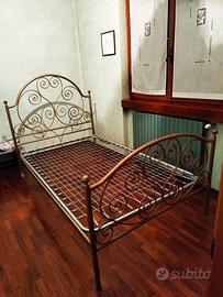 Letto 1 piazza e mezza ferro battuto vintage '50