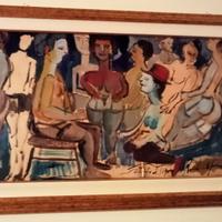 Olio su tavola artista Riccardo Capone