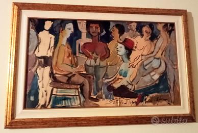 Olio su tavola artista Riccardo Capone