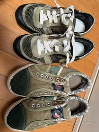 2 paia scarpe bambino n.33 e n.34