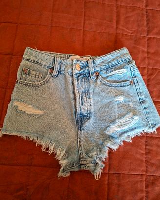 pantaloncino corto in jeans 