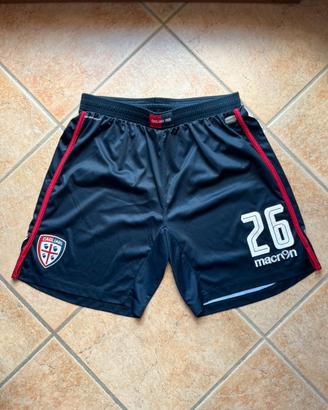 Pantaloncini short football match Cagliari Macron
