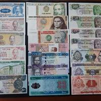 Collezione 20 banconote dal mondo autentiche