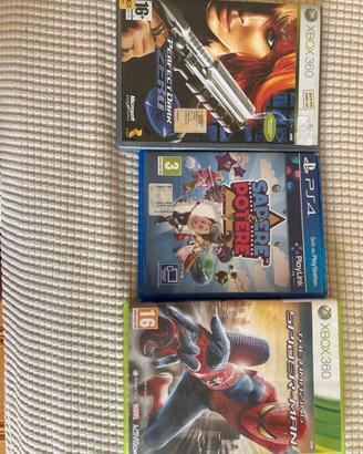 Giochi xbox 360 e un gioco PlayStation