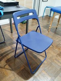 4 sedie blu Ikea 