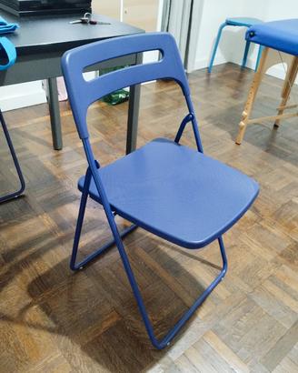 4 sedie blu Ikea 