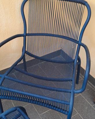 poltroncina e poggiapiedi da giardino Sheppard 