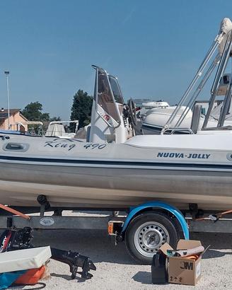 Gommone Nuova Jolly King 490 con carrello