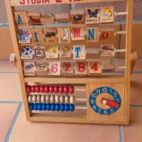 ABACO CON ALFABETO -  NUMERI - ORE