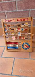 ABACO CON ALFABETO -  NUMERI - ORE