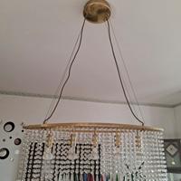 Lampadario lusso con cristalli 