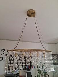 Lampadario lusso con cristalli 