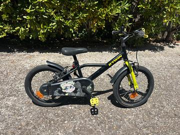 Bicicletta Decathlon 16” dark hero 500