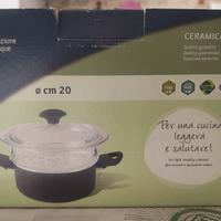 Vaporiera da 20 cm di diametro nuova 