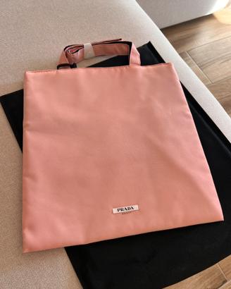 Shopper Prada Beauty rosa e nera double face