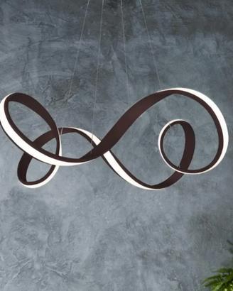 🌌 Lampadario moderno LED Sikrea Ivan - C caffè