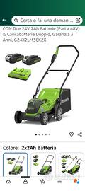 tagliaerba usata a batteria 