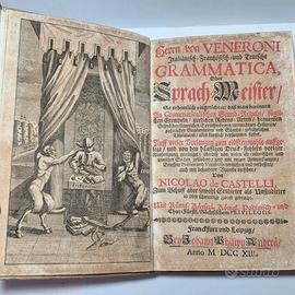 Libro Antico 1713 Herrn von Veneroni Italiänisch