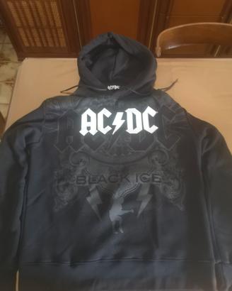Felpa AC⚡DC 100x100 originale Tg M uomo nuova