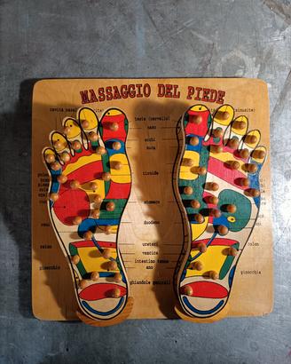 Massaggiatore plantare in legno 