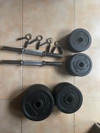 Batteria di pesi da palestra
