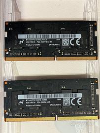 Memoria RAM 8GB (2x4GB) DDR4 2666 MHz