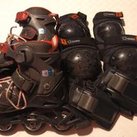 Roller Oxelo Fit3 32/35 + kit protezioni