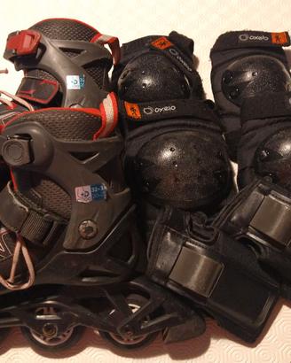 Roller Oxelo Fit3 32/35 + kit protezioni