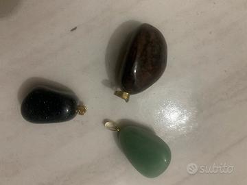 3 ciondoli di pietre dure