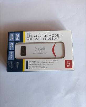 LTE 4G USB MODEM WITH WI-FI  HOTSPOT 20 pezzi