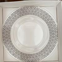 Piatto egizia con decorazioni argento