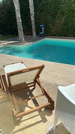4 Lettino/sdraio piscina
