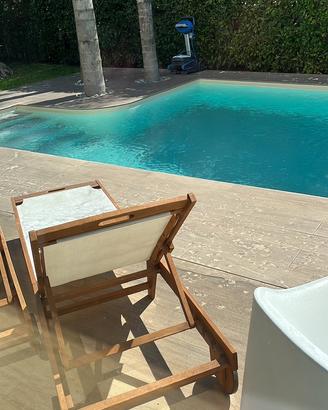 4 Lettino/sdraio piscina