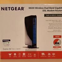 Modem Router Netgear N600 WiFi ADSL2+