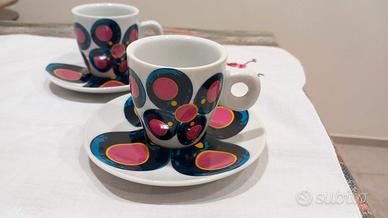 2 TAZZINE da CAFFÈ in porcellana (FLOREALI)