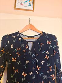 Abito blu tema farfalle
