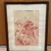 ALIGI SASSU litografia sanguigna del 1940