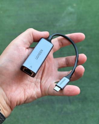Adattatore UGREEN da USB-C a Ethernet Gigabit