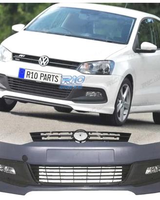 PARAURTI ANTERIORE VOLKSWAGEN VW POLO 5 09-17 LOOK