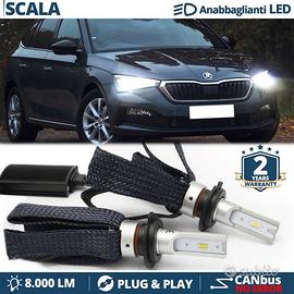 Kit Luci LED H7 per Skoda SCALA CANbus Bianco Puro
