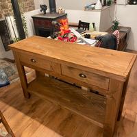 Consolle in abete artigianale 110x45xh80