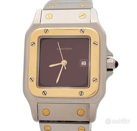 Cartier Santos Carrè GM  2961 Acc/Oro Uomo Auto