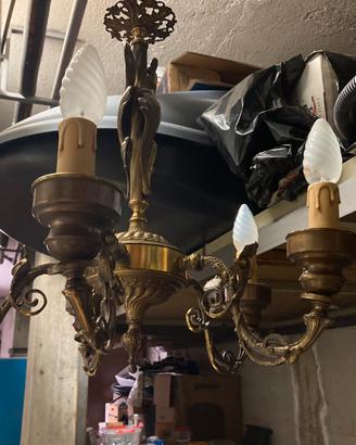 1 lampadario e lampade varie