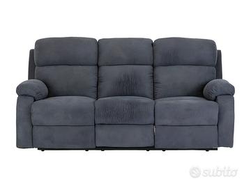 Divano relax 3 posti in tessuto